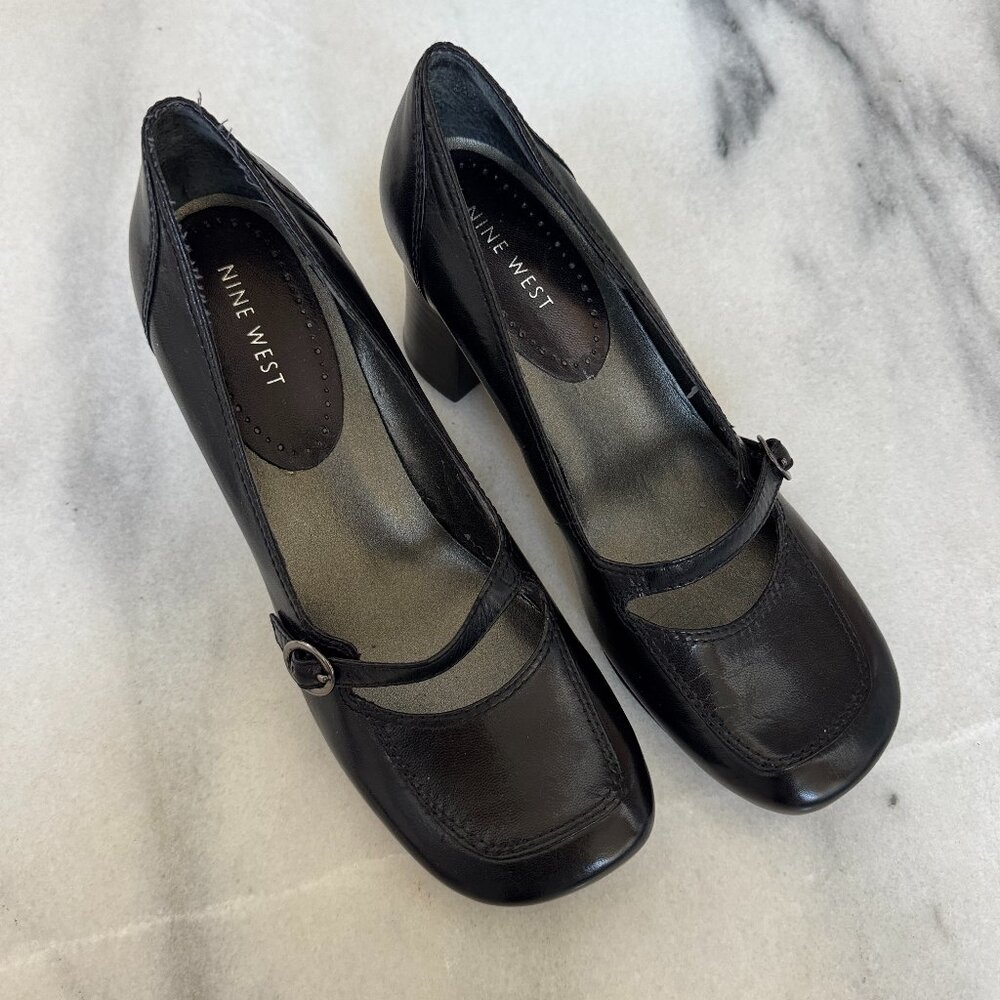 Black Nine West Mary Janes